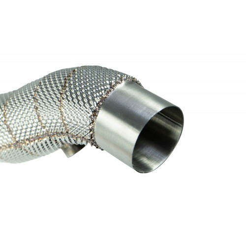 Black Mamba Decat Downpipes ( Heat Shield ) for Ferrari 488 15-18