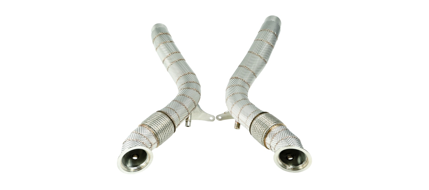 Black Mamba Decat Downpipes ( Heat Shield ) for Ferrari 488 15-18