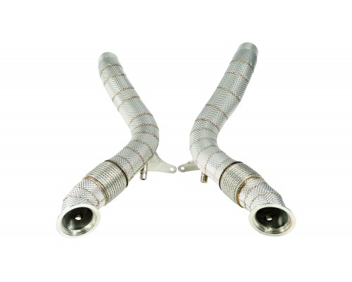 Black Mamba Decat Downpipes ( Heat Shield ) for Ferrari 488 15-18