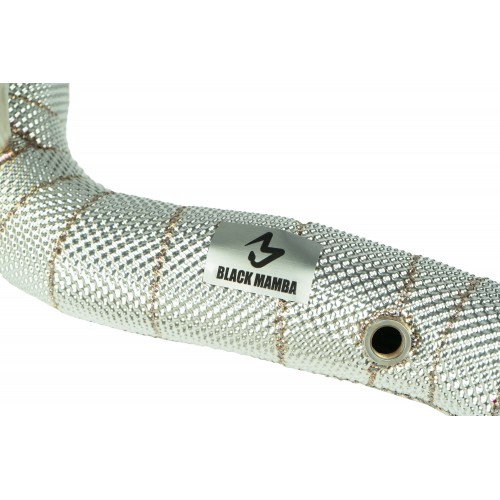 Black Mamba Decat Downpipes ( Heat Shield ) for Ferrari 488 15-18