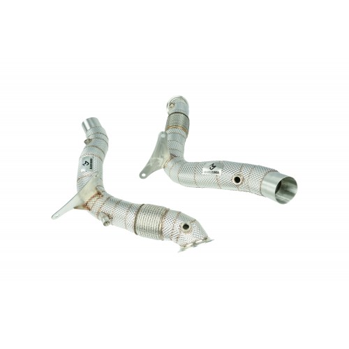 Black Mamba Decat Downpipes ( Heat Shield ) for Ferrari 488 15-18